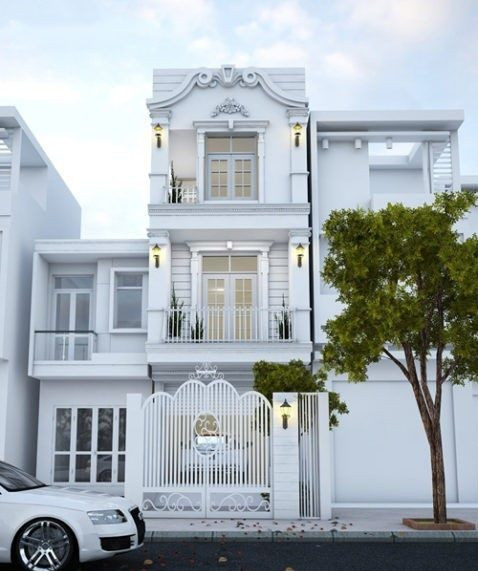 Vẻ đẹp dễ nhận thấy của ngôi nhà là bố cục không gian, hình khối và trang trí mang đậm tính chất cổ điển. Ảnh: Xaynhasaigon.