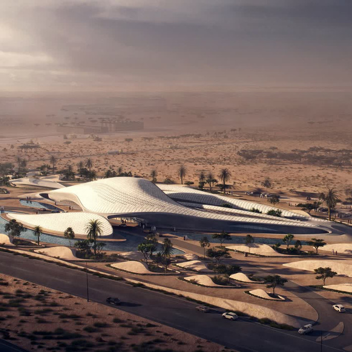 Trụ sở Bee'ah do Zaha Hadid thiết kế dự kiến hoàn thành trong năm nay. Tòa nhà có hình dạng của cồn cát để giúp công trình chịu được các điều kiện thời tiết khắc nghiệt và hòa quyện với khung cảnh sa mạc của nó.