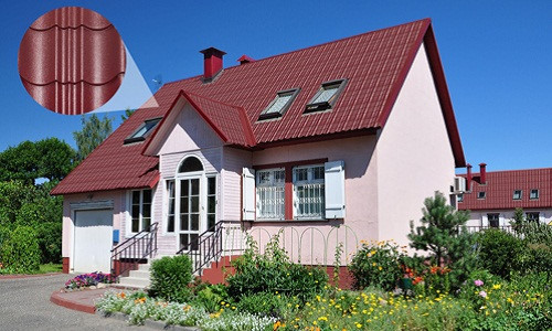 Mái tôn giả ngói phù hợp với nhiều không gian kiến trúc khác nhau từ cổ điển đến hiện đại. Ảnh: Camnanglamnha.