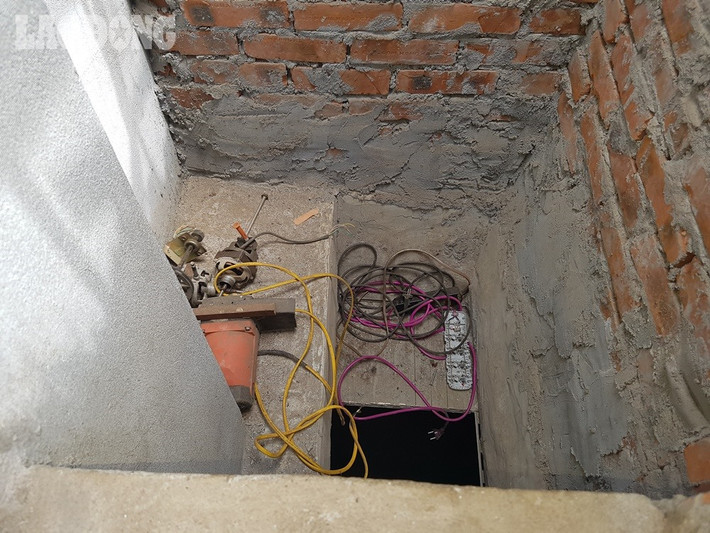 Khu vực thông ra bên ngoài của mật đạo.