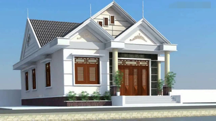 Mái thái là kiến trúc phổ biến nhất trong không gian nhà Việt hiện nay. Ảnh: Thietkenhaxinh.