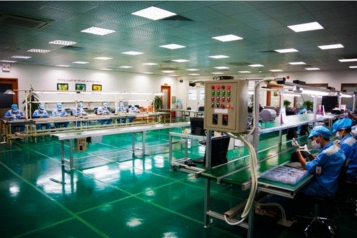 Hình ảnh tham quan hôm 19/8 không khác nhiều so với những gì về nhà máy sản xuất Bphone đăng tải trên báo Mỹ, CNET vài ngày trước đó.