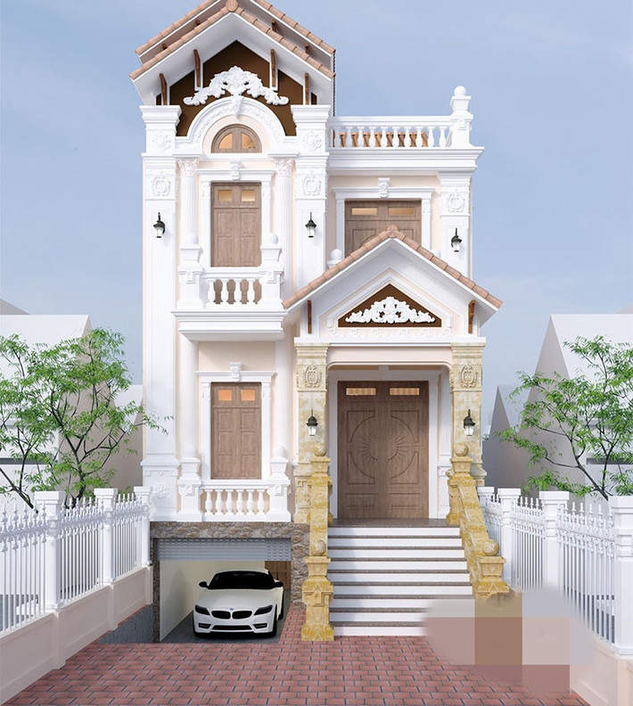 Hệ thống cửa gỗ ở mặt tiền và cửa sổ kính ở các mặt bên giúp tận dụng được tối đa ánh sáng, gió tự nhiên vào mọi ngóc ngách trong nhà. Ảnh: Arcviet.