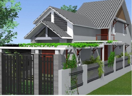 Với chiều dài 20m, mặt bằng tầng trệt được bố trí phòng khách, bếp, nhà vệ sinh và phòng ngủ. Gác lửng dành cho không gian phòng thờ và 2 phòng ngủ. Ảnh: Xaydungnamlong.