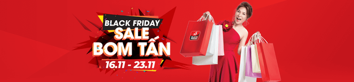 Trang mua hàng trực tuyến đưa ra chương trình "Sale bom tấn" từ 16/11 - 23/11 nhân dịp Black Friday. Ảnh: Sendo.