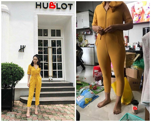 Khách mua hàng online order bộ jumpsuit hàng xuất dư trước hàng tháng nhưng khi nhận được lại là đồ lặn. Ảnh: Beatvn.