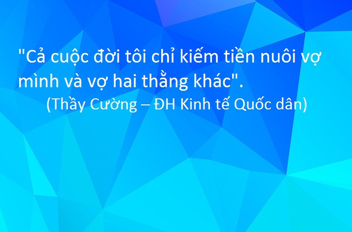 Một câu nói hài hước của thầy cô.