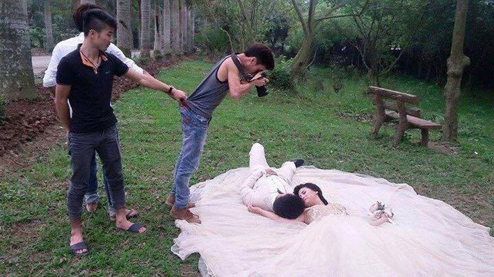 Tất cả vì những bức hình nghệ thuật.