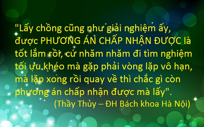 Thầy nói quá "chuẩn".