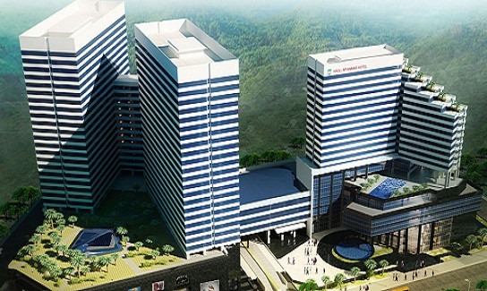 Riêng trung tâm thương mại với diện tích 38.365 m2, đã ký hợp đồng cho thuê gần 100% với giá thuê trung bình từ 45 - 50 USD/m2/tháng.