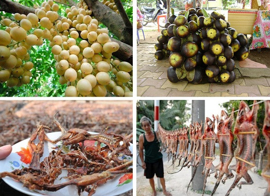 Đặc sản miền Tây khá phong phú với những loại trái cây, các loại khô độc, lạ. Giá các loại đặc sản có nhiều mức, từ bình dân 40.000 - 50.000 đồng/kg cho đến cả triệu đồng.