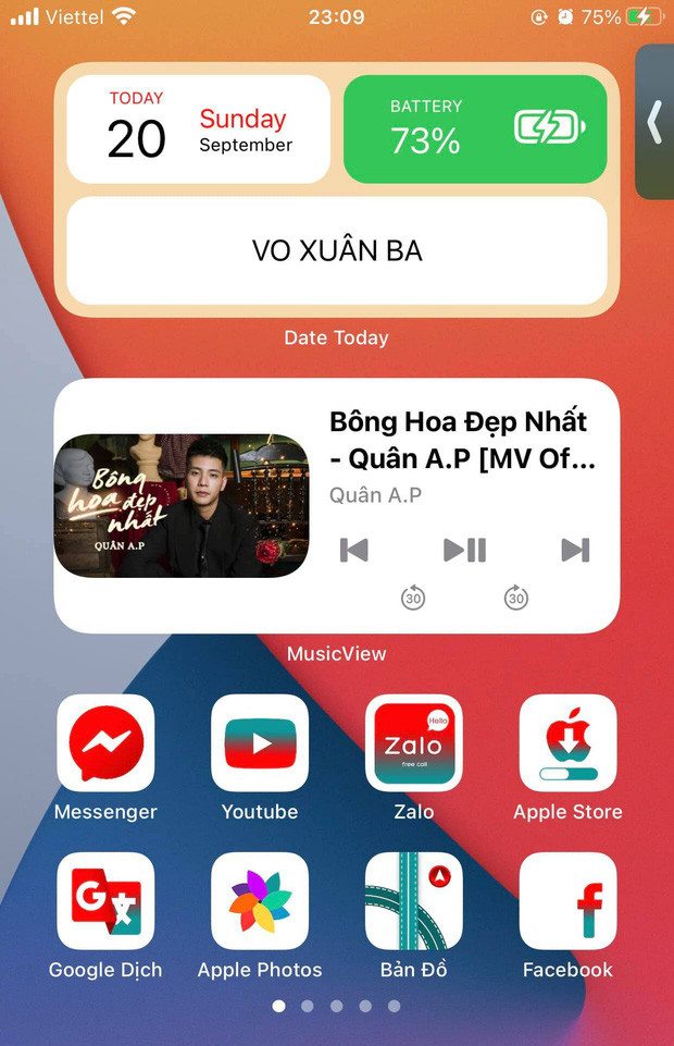 Bước 3. Cuối cùng, chọn Thêm tiện ích để đưa tiện ích ra màn hình chính. Và bạn hoàn toàn có thể tiếp tục kéo thả tiện ích để di chuyển chúng đến một vị trí mong muốn như các ứng dụng, hay ảnh, video,...