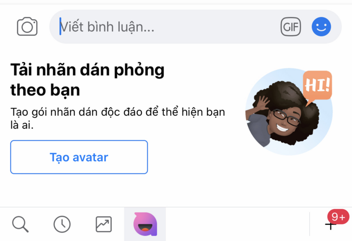 Sau đó, bạn sẽ thấy một biểu tượng màu hồng với miệng cười toe toét, đây chính là nơi khởi đầu để bạn tạo nên biểu tượng cảm xúc của riêng mình.