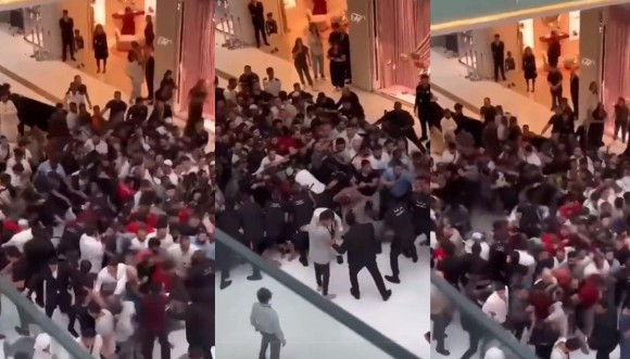 Thậm chí, khách hàng tại Dubai Mall còn lao lên thang cuốn để chen lấn lên trước.