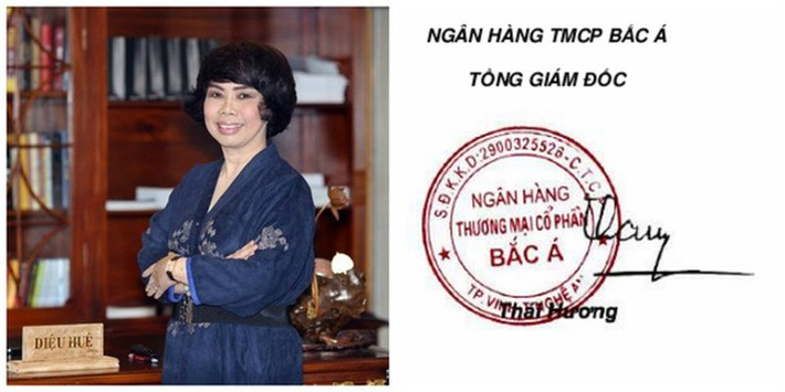 Chữ ký của doanh nhân Thái Hương có những nét lượn sóng nói lên tính cách vui vẻ, thân thiện. Nét gạch phía dưới cho thấy nhu cầu về trách nhiệm cũng như được ghi nhận thành công, địa vị. Ảnh: Internet
