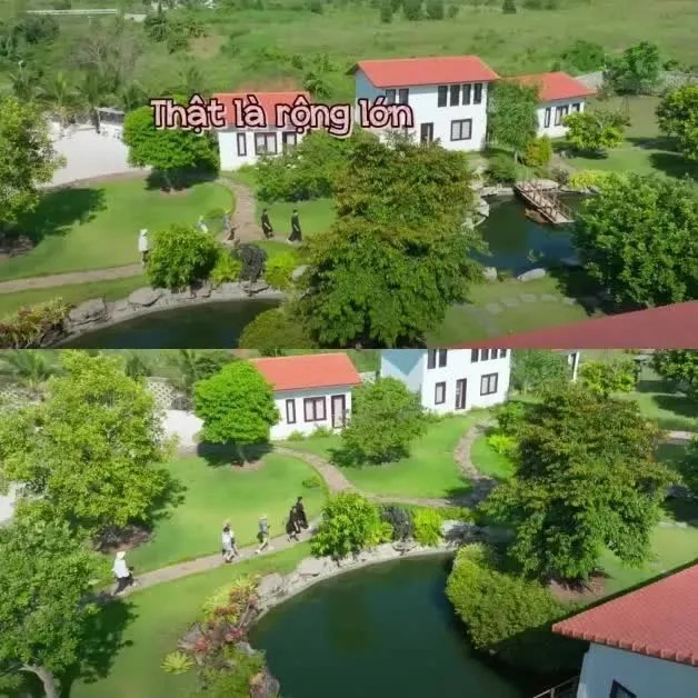 Biệt thự của Trường Giang - Nhã Phương có diện tích rộng cả nghìn m2 như biệt phủ. Ảnh chụp màn hình