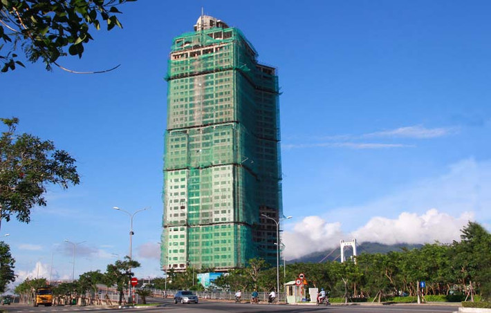 Dự án Blooming Tower Đà Nẵng do Công ty TNHH Đầu tư và Phát triển Hàn Quốc làm chủ đầu tư là tòa tháp đôi được xây dựng trên diện tích đất hơn 10.773,18 m2, cao 37 tầng trong đó có 1 tầng hầm. Ảnh: Baodautu.
