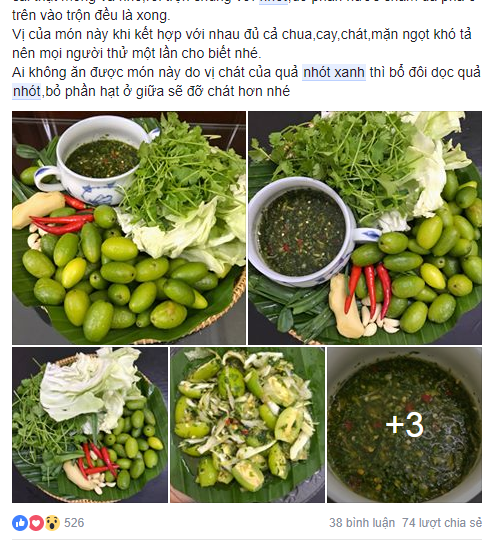 Theo một số người bán, nhót xanh được trồng nhiều ở các tỉnh vùng cao Tây Bắc. Nhót xanh chẳm chéo là món ăn đặc biệt của người dân nơi đây.