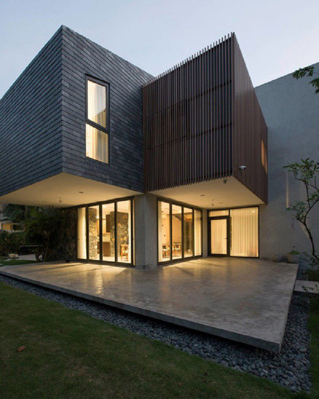 MC Long Vũ cùng vợ con đang sống trong căn biệt thự có thiết kế "rất Tây". Ảnh: X1 Architect.
