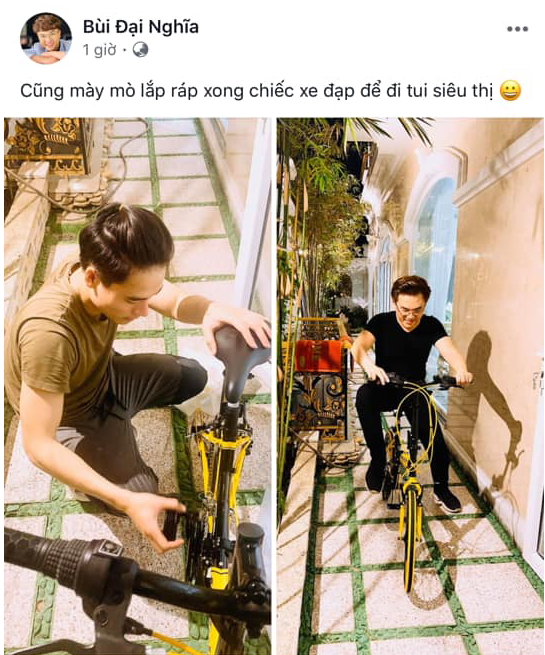 Vừa qua, cư dân mạng lan truyền những hình ảnh được cho là bằng chứng về việc MC Đại Nghĩa và diễn viên Võ Tấn Phát đang ở chung nhà và có mối quan hệ thân thiết, trên mức anh em, đồng nghiệp.