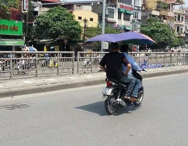 Ý tưởng chống nắng chỉ có ở Việt Nam.
