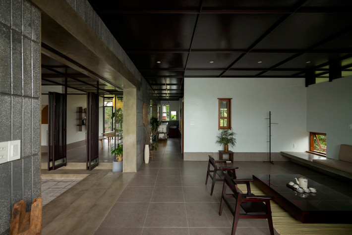 Tại đây, các thành viên trong gia đình thường quây quần ăn uống, thư giãn cùng nhau.