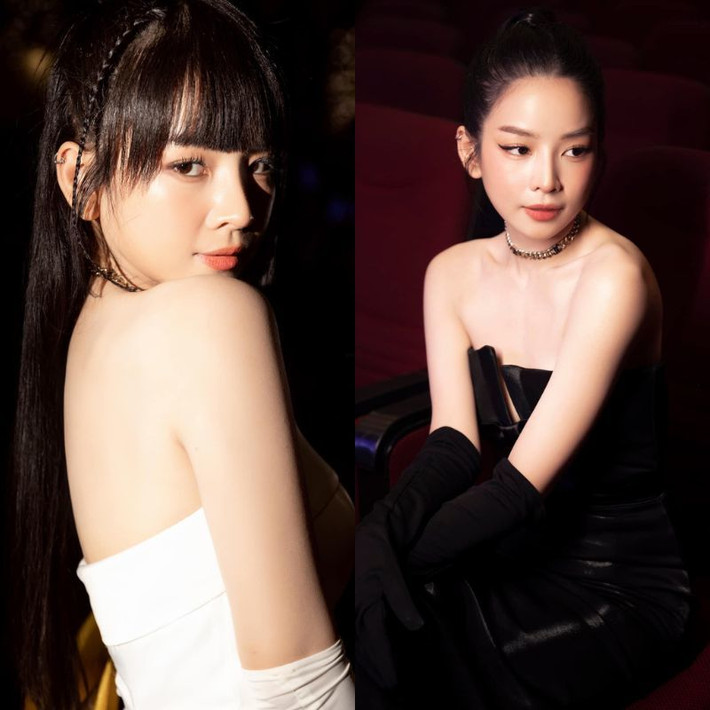 DJ Mie cũng chọn bao tay lưới màu đen để giúp tổng thể trang phục thêm hoàn hảo.