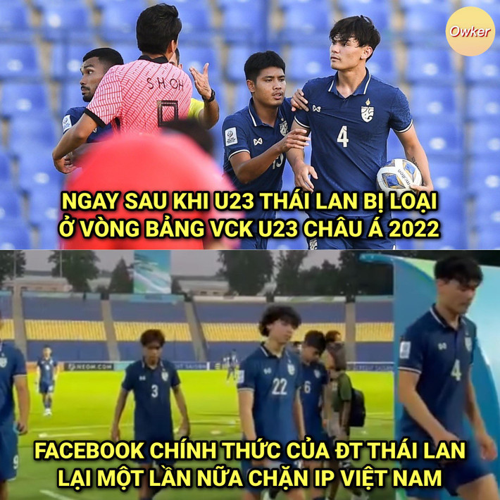 Sợ dân mạng Việt Nam vào cà khịa Facebook của Thái Lan vội chặn IP.