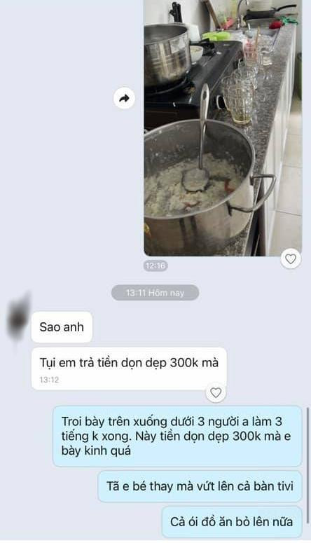 Khi lên nhìn “bãi chiến trường” khách để lại, anh liền tức tối bóc phốt. Thoạt nhìn, hành vi của nhóm khách đáng chê trách, nhưng một thông tin đã khiến netizen có góc nhìn khác.