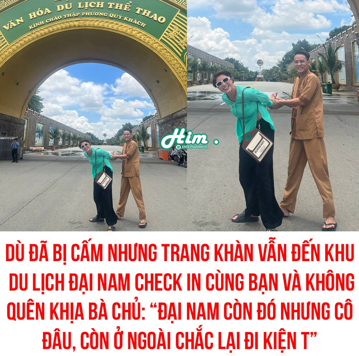 Qua livestream của mình, Trang Khàn nhiều lần buông lời mỉa mai: "Định đến Đại Nam để đi vệ sinh; cô tao ngồi tù rồi không ai ở Đại Nam, thương, rất thương, giờ này nhà cửa con khác nó ở...".