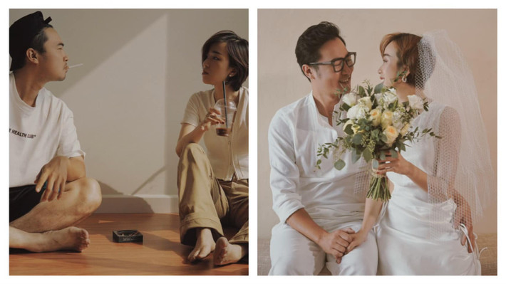 Quỳnh kể, cô và bạn trai luôn giữ được sự ngọt ngào mặc dù cách nhau rất xa, ví dụ như cùng tạo một tư thế chụp ảnh rồi ghép lại, gửi cho nửa kia.