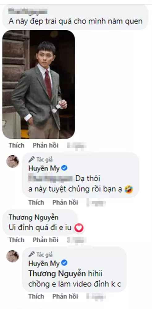 Đặc biệt, khi có một tài khoản đăng hình ảnh của chú rể kèm bày tỏ: "Anh này đẹp trai quá, cho em xin phép làm quen được không?", bồ cũ Quang Hải lập tức cho hay: "Dạ thôi bạn ơi, anh này tuyệt chủng rồi bạn ạ".