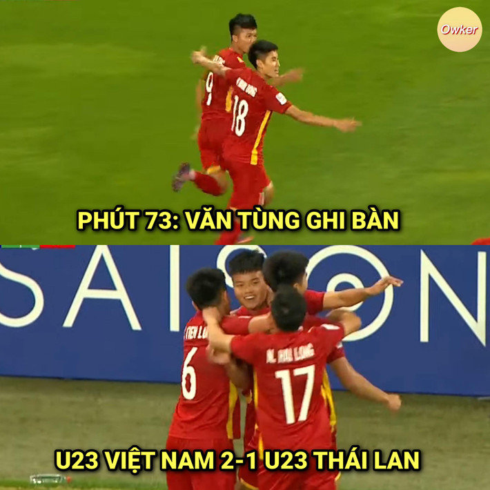 Vào sân từ ghế dự bị nhưng Văn Tùng biết cách tạo điểm nhấn bằng bàn thắng.