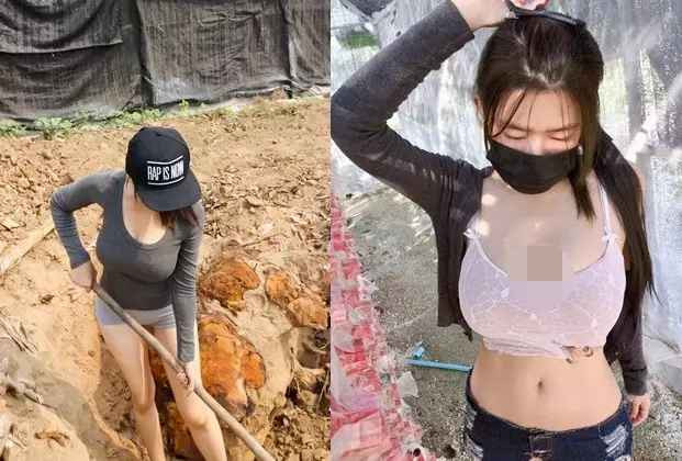 Cách đây không lâu, một cô gái cũng từng bị chỉ trích nặng nề khi diện đồ không phù hợp để làm việc đồng áng.
