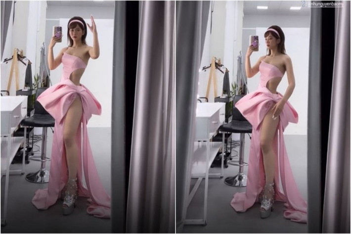 Tuy nhiên, nếu như hot girl Lê Bống vẫn giữ vững được hình thể gợi cảm và phong cách ăn mặc táo bạo, thì cái cách cô chọn giày mỗi khi xuất hiện lại khiến cư dân mạng phải “nhíu mày” khó hiểu.