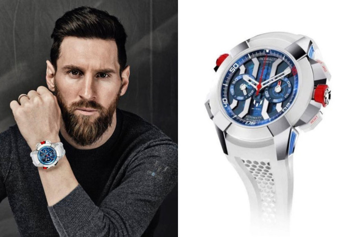 Trước đó, người ta thường thấy Messi đeo một chiếc Audemars Piguet. Điều này không phải ngẫu nhiên vì Messi là đại sứ của AP, bắt đầu từ năm 2010. Ảnh: Wristenthusiast