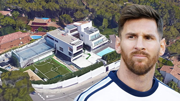 Về bất động sản, Lionel Messi sở hữu 4 căn nhà. Trong đó, có một căn biệt thự thuộc dạng “đắt đỏ” nhất tại khu vực Castelldefels, sát bờ biển Địa Trung Hải. Ảnh: Youtube