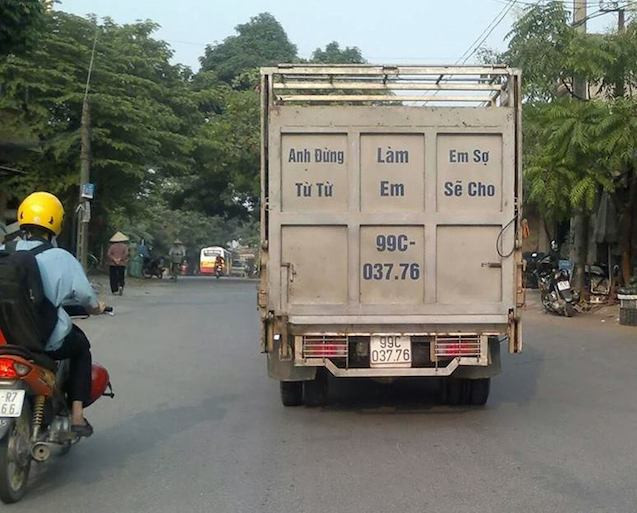 Ảnh vui giao thông khiến người xem bật cười.