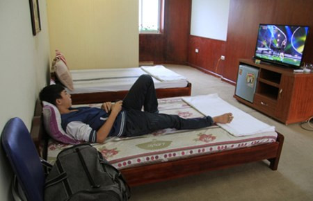 Bến xe Nước Ngầm có phòng đầy đủ tiện nghi cho lái, phụ xe nghỉ ngơi.
