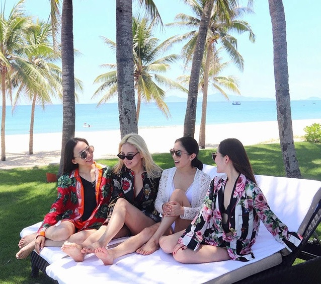 Tiểu thư Singapore cũng thỏa thích tận hưởng cuộc sống, du lịch khắp nơi. Kim Lim từng ghé thăm Việt Nam và nghỉ dưỡng tại những resort đắt đỏ. Ảnh: @kimlimhl.