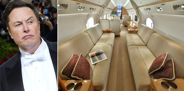 Tỷ phú Elon Musk là fan hâm mộ lớn của dòng máy bay phản lực Gulfstream - ông sở hữu ba chiếc trong số đó. Ảnh: BI