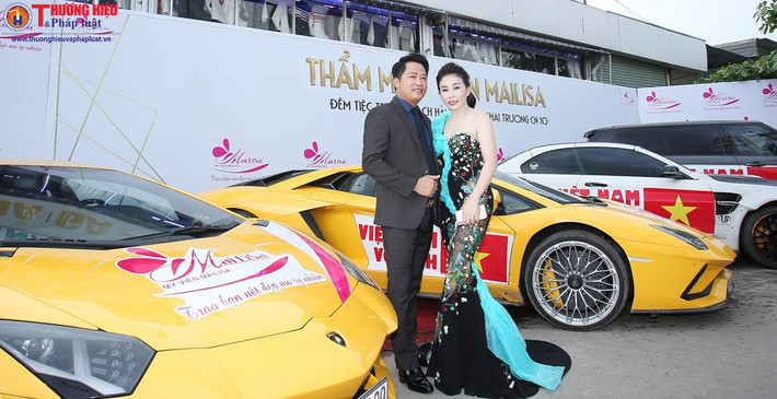 Bà Phan Thị Mai là bà chủ của chuỗi thẩm mỹ viện nổi tiếng ở TP.HCM còn chồng là doanh nhân Hoàng Kim Khánh cũng rất nổi tiếng trong giới chơi xe ở Sài Gòn. Ảnh: Thương hiệu & Pháp luật.