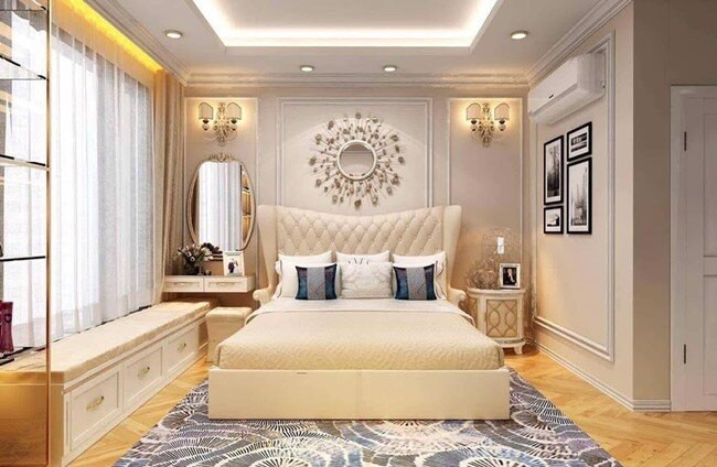 Căn hộ của Việt Anh có diện tích 95m2, 3 phòng ngủ - 1 phòng đã được cải tạo thành phòng để quần áo và đồ lặt vặt. Ảnh: Báo giao thông