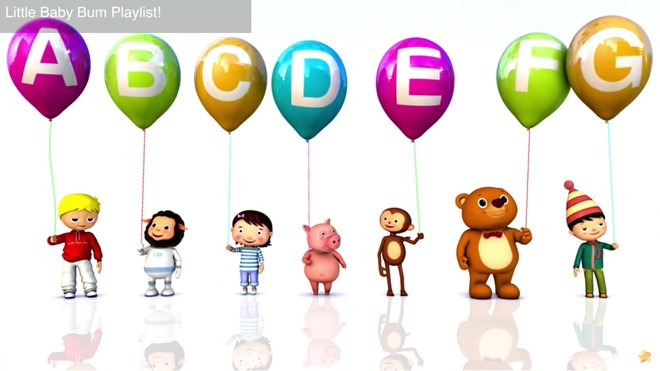 3. LittleBabyBum (8,5 tỷ lượt xem): Những video hoạt hình sống động kèm giai điệu vui nhộn là yếu tố hiệu quả thu hút sự chú ý của nhiều trẻ em cùng một lúc. Người đứng sau các clip thú vị này là một cặp đôi. Họ đăng ít nhất 2 sản phẩm/tuần.