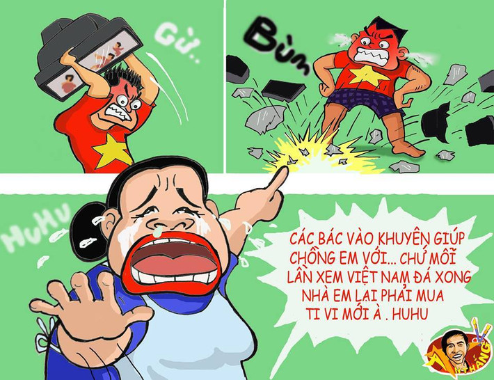 Nhưng thất bại với tỷ số 0-3 trước Thái Lan ngay trên sân Mỹ Đình đã khiến NHM bóng đá Việt rất buồn.