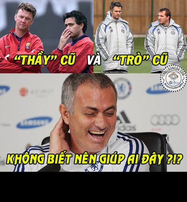 Trận đấu tâm điểm của Premier League vòng 36 là cuộc chạm trán giữa Chelsea và Liverpool, nơi mà Mourinho phân vân không biết nên giúp người thầy là Van Gaal hay học trò cũ là Brendan Rodgers.