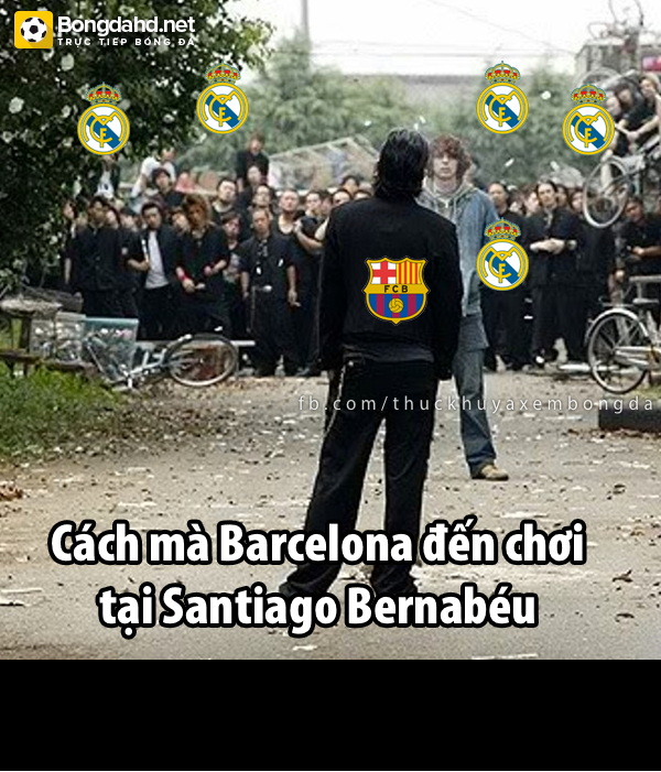 Trước giờ bóng lăn, Barcelona cảm thấy lạc lõng khi phải thi đấu ở Bernabeu nhưng sự thực trên sân thì không hoàn toàn như vậy. Các cầu thủ Barca đã đá trên sân của Real Madrid mà như đá trên sân nhà Nou Camp của mình.