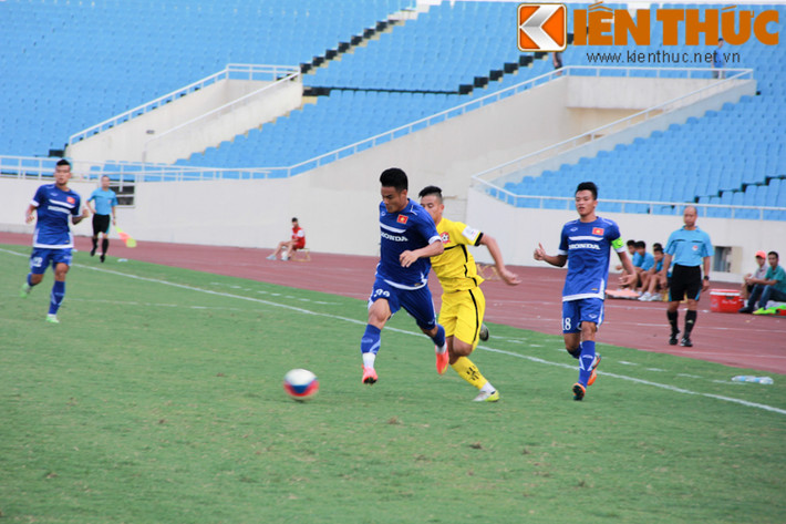 Chiều 18/5, để chuẩn bị cho Sea Games 28 sắp tới, U23 Việt Nam có trận giao hữu với CLB Hải Phòng trên sân Mỹ Đình.