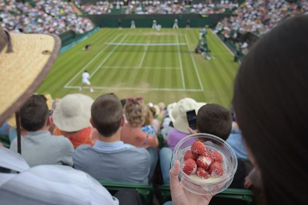 Hàng năm các CĐV tới với Wimbledon ăn hết trung bình 28 tấn dâu tây.