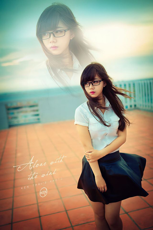 Thần tượng của nữ sinh hot girl này là chị Quách Ánh (một chuyên gia trang điểm nổi tiếng ở Hà Nội).